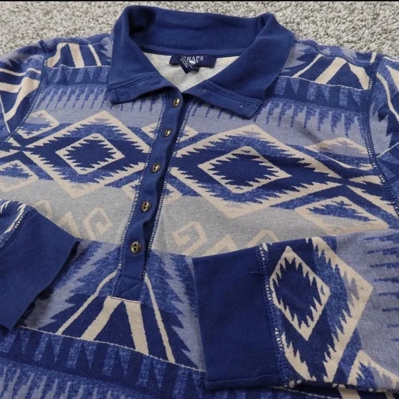 Vintage Chaps Ralph Lauren Southwest Pullover Women’s Boho Top size Large - Picture 4 of 6